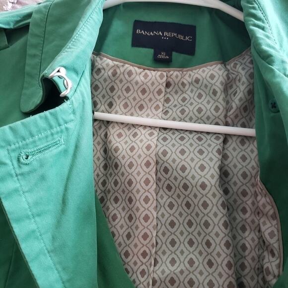 BANANA Republic green peacoat lined jacket size‎ XS - Picture 4 of 14